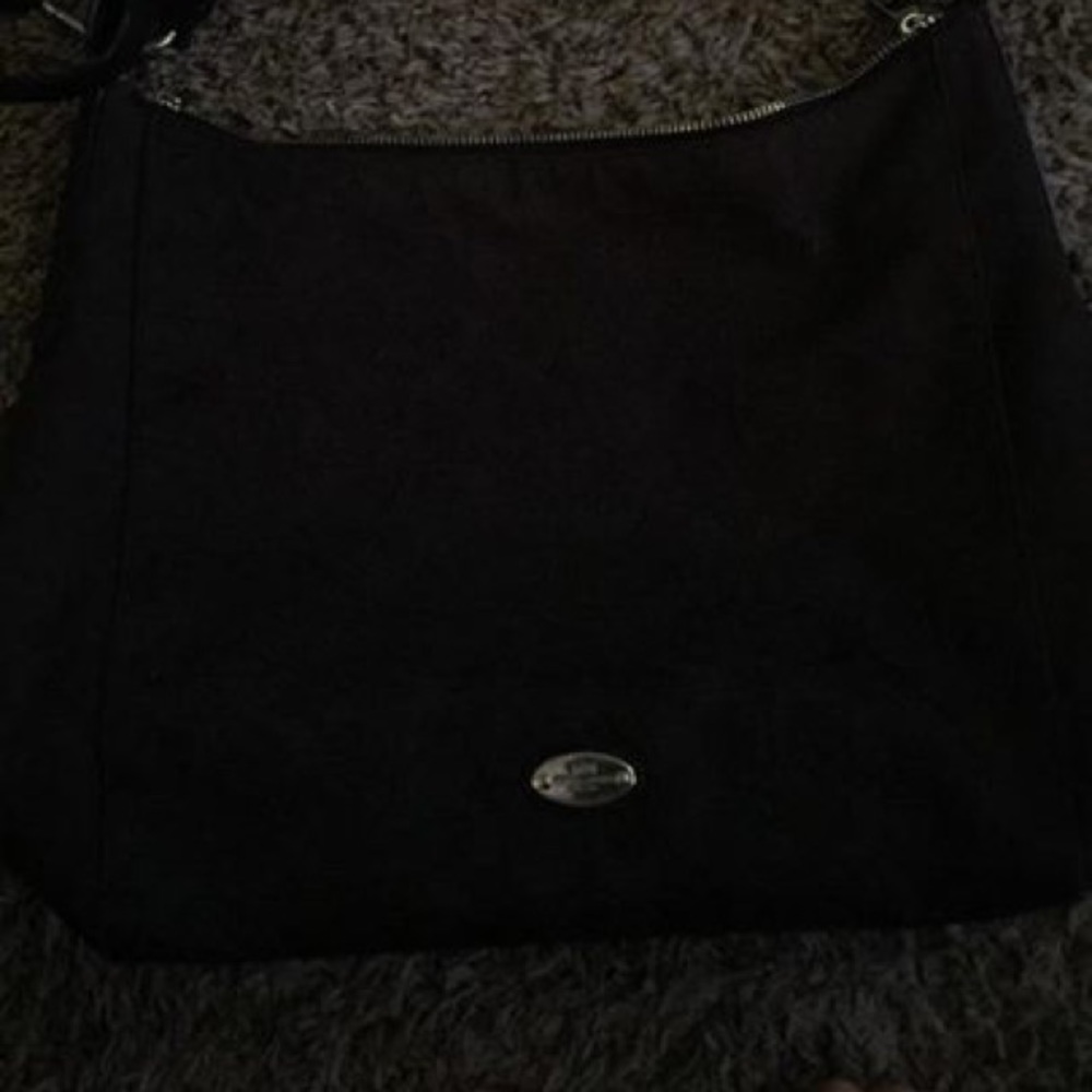 Black Celeste-convertible Coach hobo sling bag